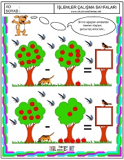 Ağaşlardaki elmaların toplamı kaç eder